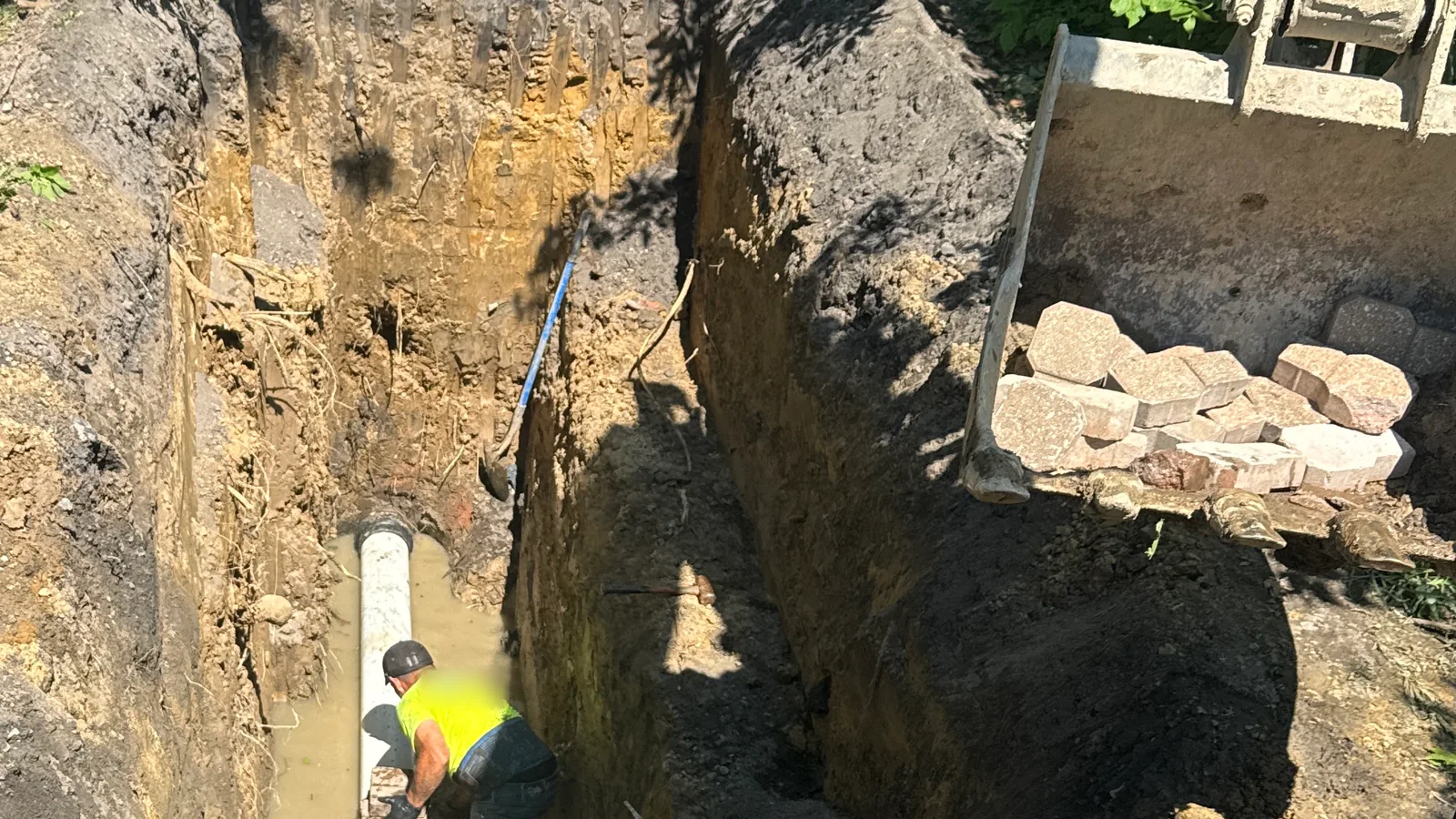 Septic system installation in Franklin, MI